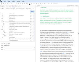 The subsection title appears in the main editor.