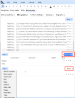 The Structured field is Book and the entries in the Left Panel are related to Book. You can add more fields by clicking the Add tab.