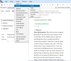 To insert a figure we must navigate to Insert menu and click on Display > Figure