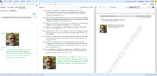 The details about the author can be entered in the field available in Main editor or into the Text field in Left Panel.