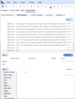 The Structured field is Book and the entries in the Left Panel are related to Book. You can add more fields by clicking the Add tab.